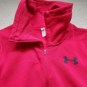 Under Armour pinkish red half zip